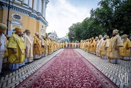 фото Митрополит Євлогій співслужив Предстоятелю Української Православної Церкви