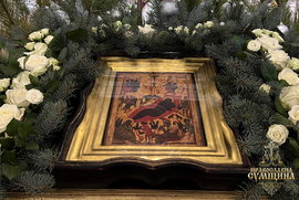 фото Святкування Різдва Христового в Сумах: митрополит Євлогій очолив богослужіння у кафедральному соборі.