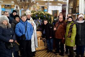фото Священник привітав сумську «Спільноту» з Різдвяними святами