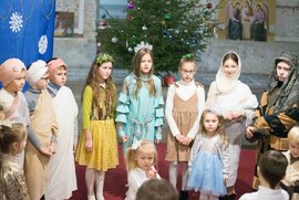 фото Різдвяний концерт дитячої недільної школи в Троїцькому архієрейському соборі