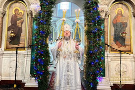 фото Святкування Різдва Христового в Сумах: митрополит Євлогій очолив богослужіння у кафедральному соборі