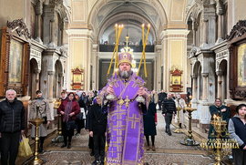 фото Митрополит Євлогій очолив богослужіння Неділі другої Великого посту