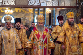 фото Сумський Преосвященний молився в Києво-Печерській Лаврі