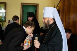 фото Різдвяне привітання ректора семінарії