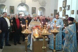 фото Молитва афганців в Охтирському Покровському соборі 