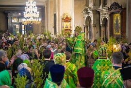 фото Вербна неділя: богослужіння та події церковного життя