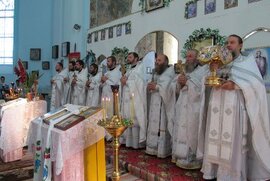 фото Соборне богослужіння в с. Ворожба Лебединського благочиння