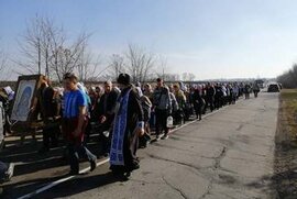 фото Відбулися богослужіння і хресна хода до 160-річчя першої хресної ходи з Корсунською іконою Божої Матері