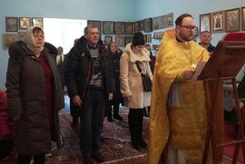 фото Молебень про позбавлення гріха пияцтва і наркоманії в с.Ворожба Лебединського благочиння