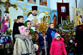 фото Різдвяний концерт дитячої недільної школи в селі Криничне