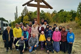 фото На в’їзді до Журавного встановлено поклінний хрест