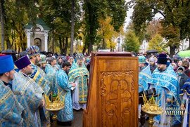 фото На Покров звершено богослужіння на місці зруйнованого храму