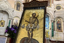фото Акафіст перед чудотворною іконою прочитано у соборі