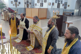 фото Молебні в Охтирці з нагоди 32-ї річниці з Дня Незалежності