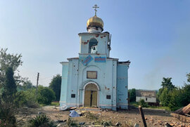 фото Успенський храм у селі Хотінь зазнав серйозних руйнувань від російського авіаудару