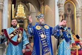фото Успіння Пресвятої Богородиці — архіпастирське богослужіння у кафедральному соборі м. Суми