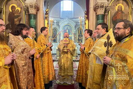 фото Сумський митрополит очолив Божественну літургію Неділі 28-ї після П’ятидесятниці