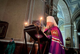 фото Митрополит Євлогій звершив читання канонів передсвята Різдва Христового