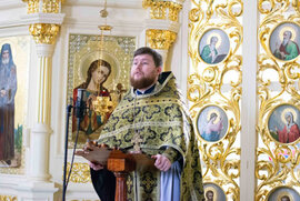 фото Місіонерську Літургію Передосвячених Дарів звершено в Троїцькому архієрейському соборі м. Суми