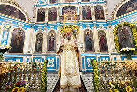 фото Престольне свято та 175-річний ювілей Пророко-Іллінського храму в Сумах очолив митрополит Євлогій