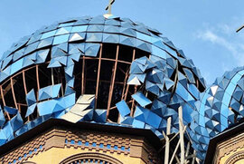фото Унаслідок російського обстрілу вкотре пошкоджено Стрітенський храм у Сумах