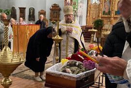 фото В Охтирці звершили чин відспівування полеглого воїна Андрія Хуторського