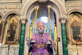 фото Сумський архіпастир очолив богослужіння Неділі праотців у кафедральному соборі